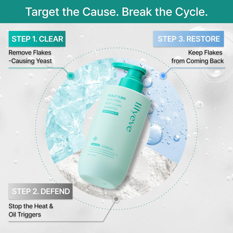 Lilyeve Scalp Turn Cica PDRN Deep Clean Shampoo