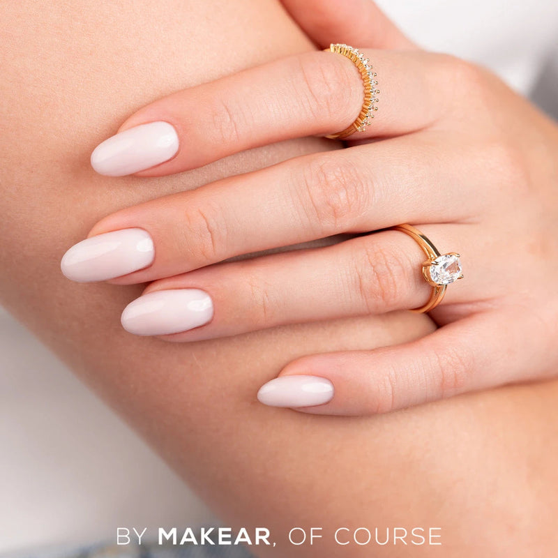 Makear UV Gel Polish 602, melkwitte, semi-transparante gellak voor een milky look