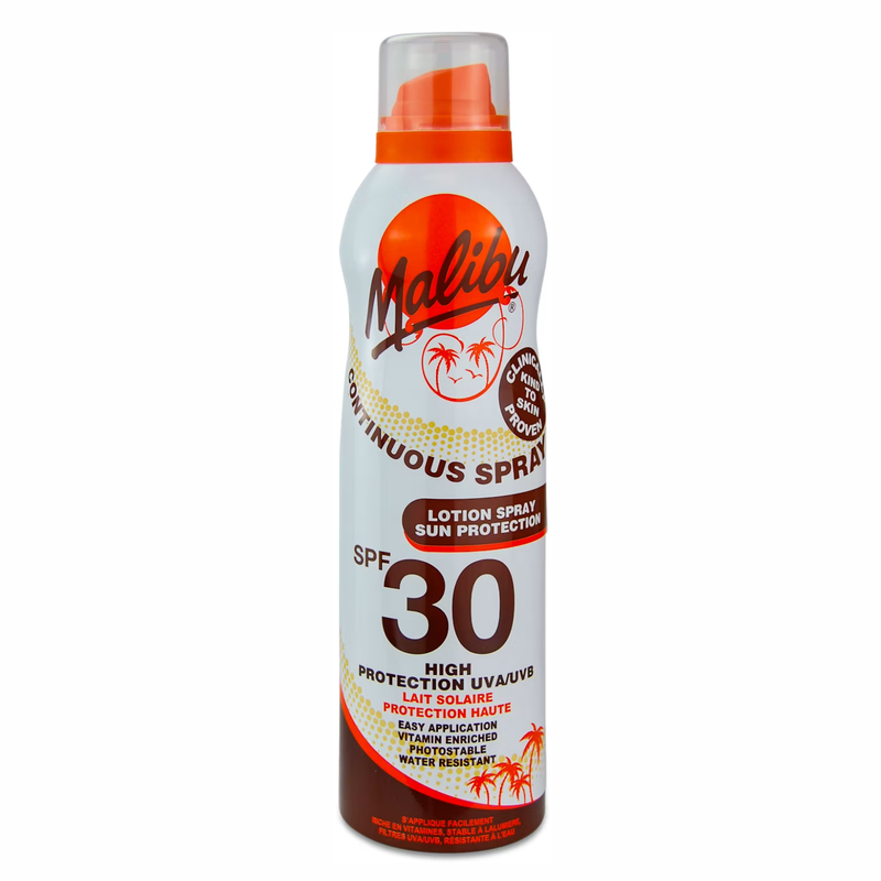 Malibu Suncare SPF 30 Continuous Spray Lotion 175 ml.