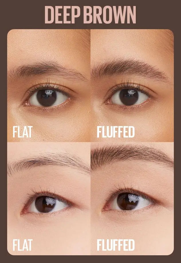 Maybelline Superfluff Brow Mousse 260 Deep Brown, wenkbrauwmousse voor volume en definitie