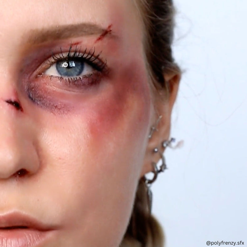Mehron Makeup Tri-Color Makeup Palette Bruise