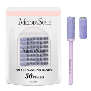 Nail Drill Bits Small Sanding Bands 180 Grit 50 Pcs