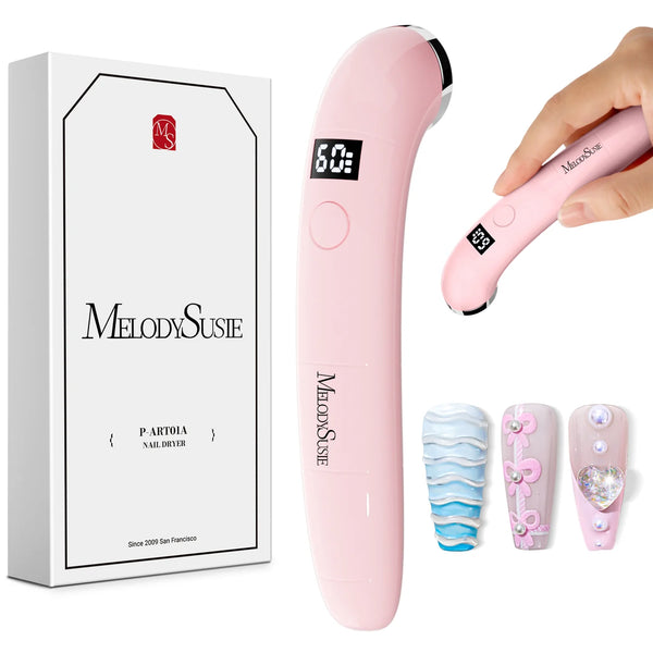 MelodySusie P-ART01A Rechargeable LED/UV Nail Lamp Pink
