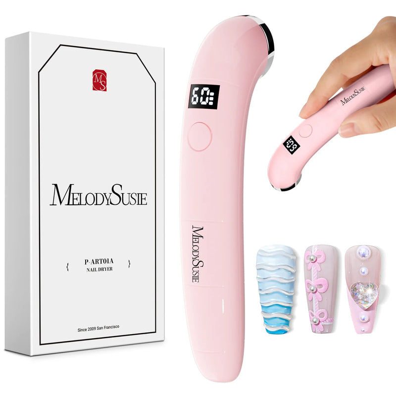 MelodySusie P-ART01A Rechargeable LED/UV Nail Lamp Pink