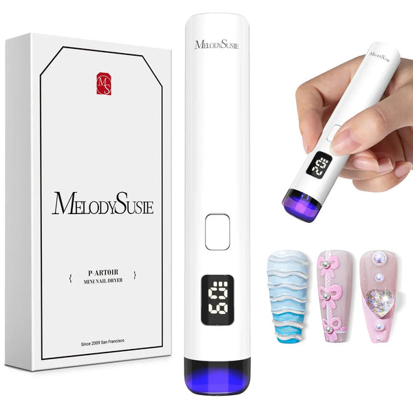 MelodySusie P-Art01R Rechargeable Mini LED/UV Nail Art Lamp White