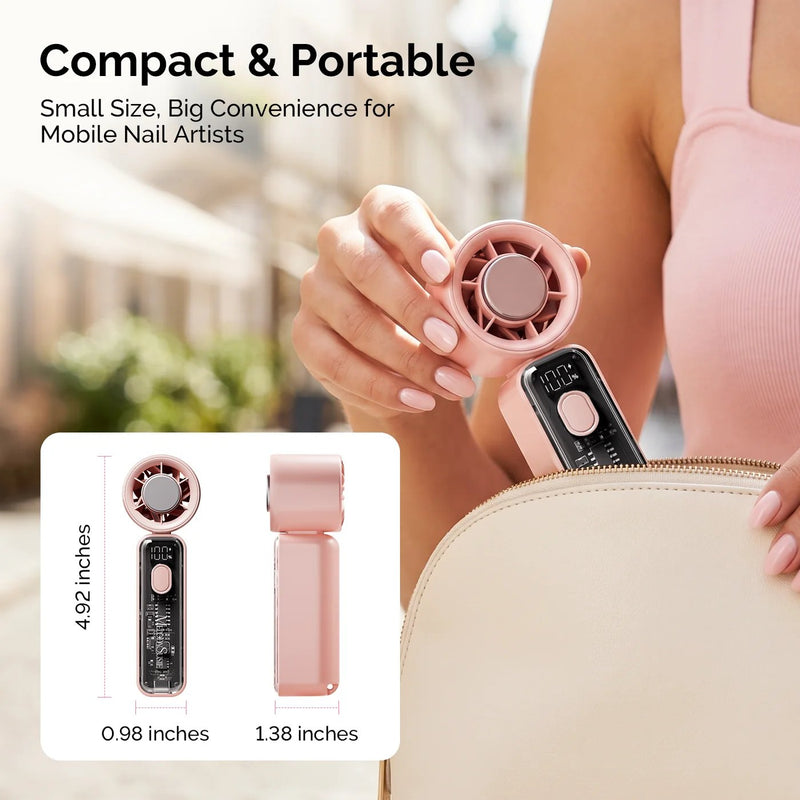 MelodySusie P-ARTF13 Mini Nail Fan Pink