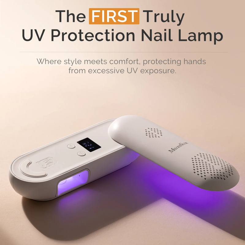 MelodySusie P-Plus20F Innovative UV Protection Rechargeable UV/LED Nail Lamp White