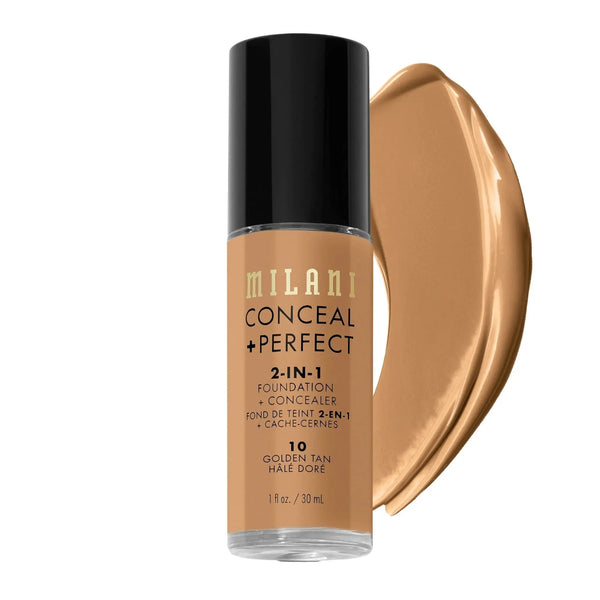 2-in-1 Foundation and Concealer 10 Golden Tan