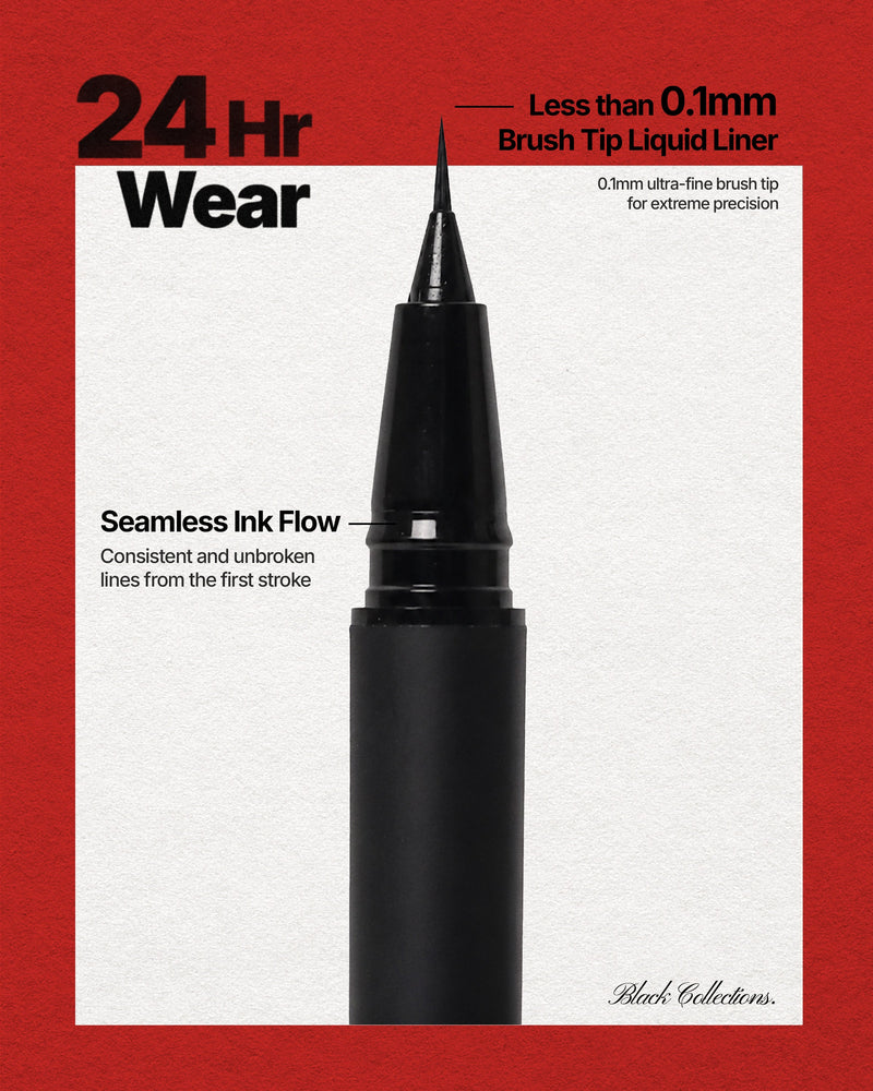 Moira 24HR Nano Ink Liner 001, Black
