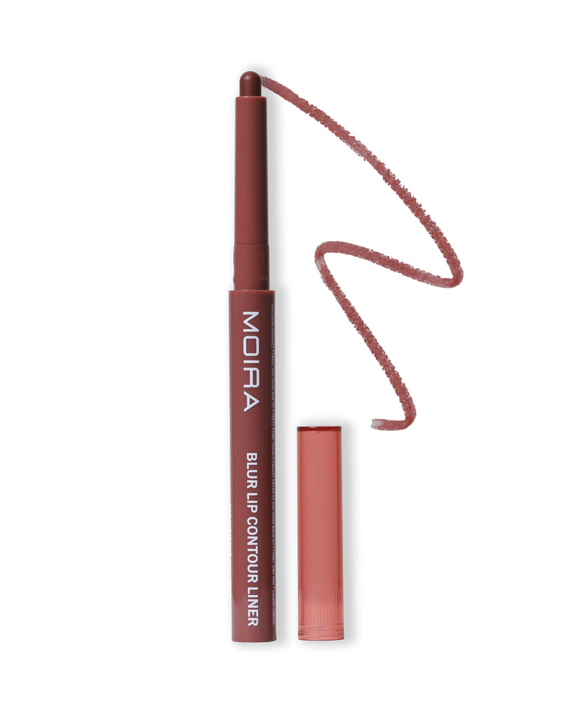 Moira Blur Lip Contour Liner 010 Hibiscus, romige lipliner met koepelvormige punt