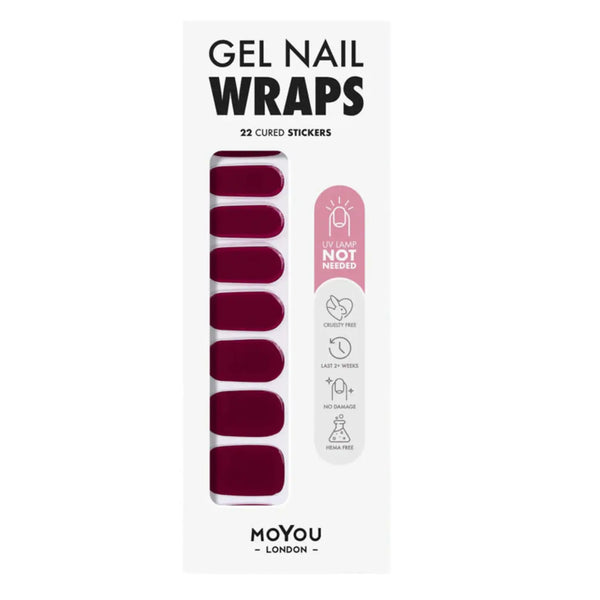 MoYou London Non-UV Gel Wraps Fatal Kiss