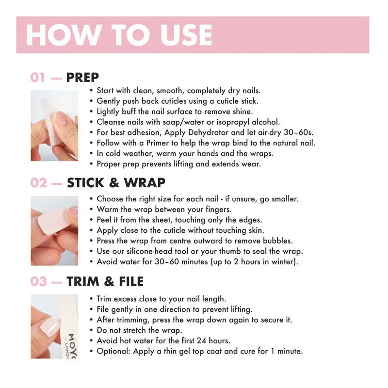 MoYou London Non-UV Gel Wraps Savage Chic