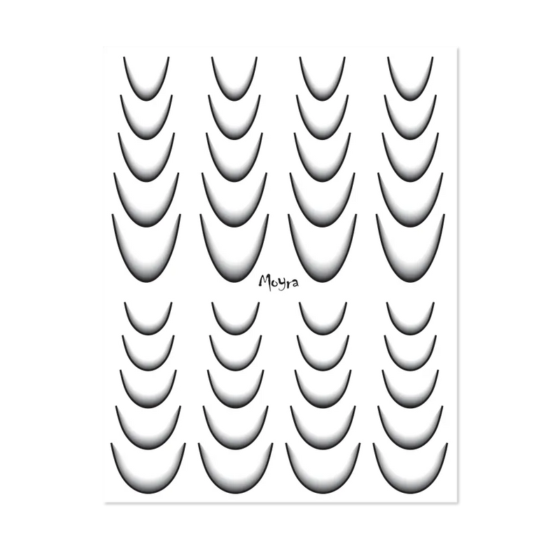 Moyra Watertransfer Sticker Selection Ombre No. 11 Black