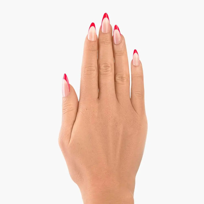 Nail HQ Almond Red French Nails
