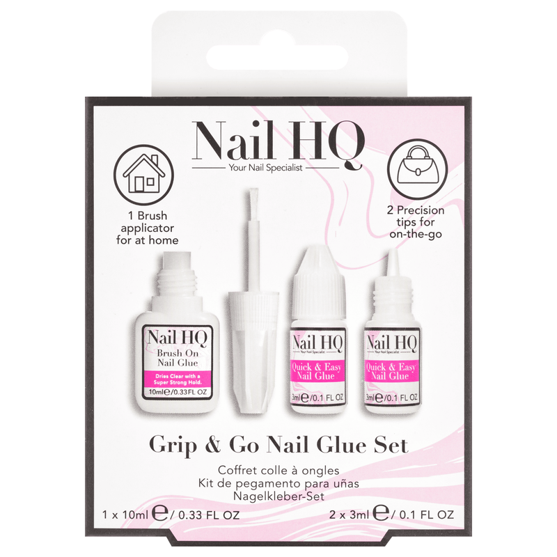 Nail HQ Grip & Go Nail Glue Set