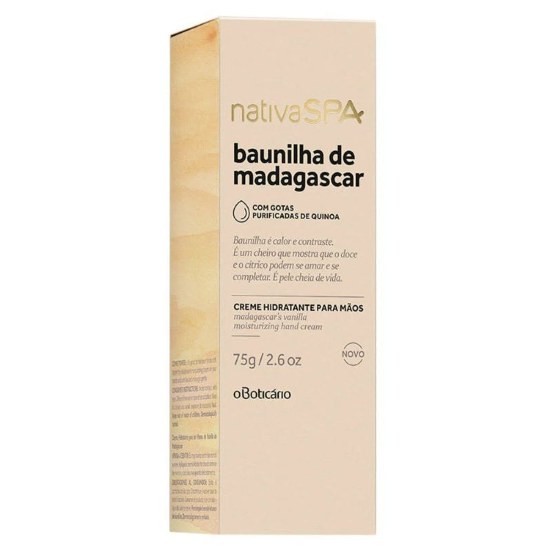 Native Nativa Spa Madagascar Vanille Hand Cream, hydraterende handcrème met vanillegeur