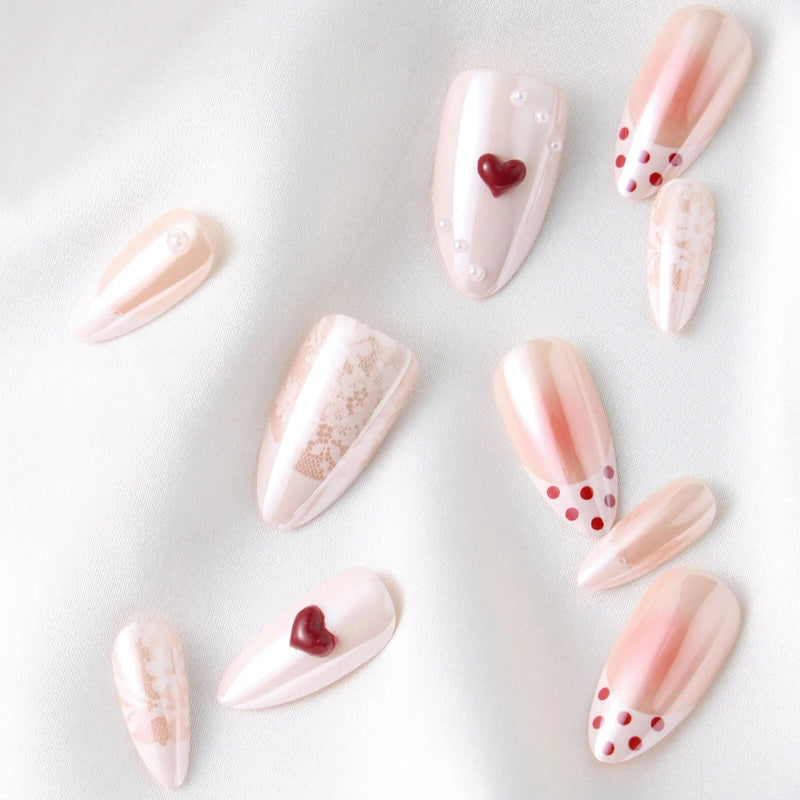 Never Have I Ever Press-On Nails Lover Girl