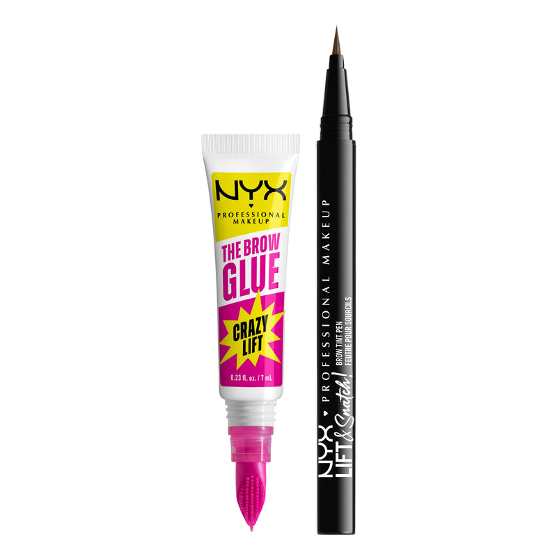 NYX Professional Makeup Bling the Halls Brow Glue Duo 01, set voor wenkbrauwen, foto 9 van 10