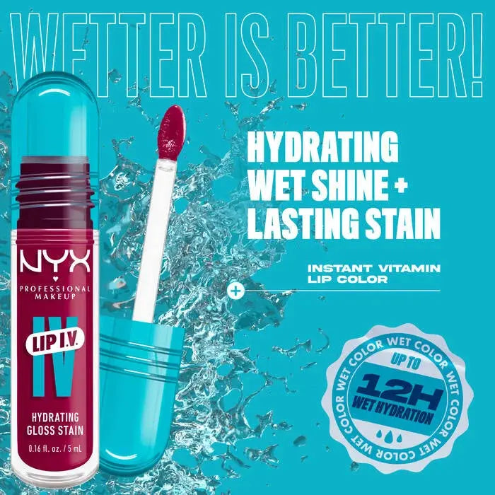 NYX Professional Makeup Lip IV Hydrating Gloss Magenta Mist