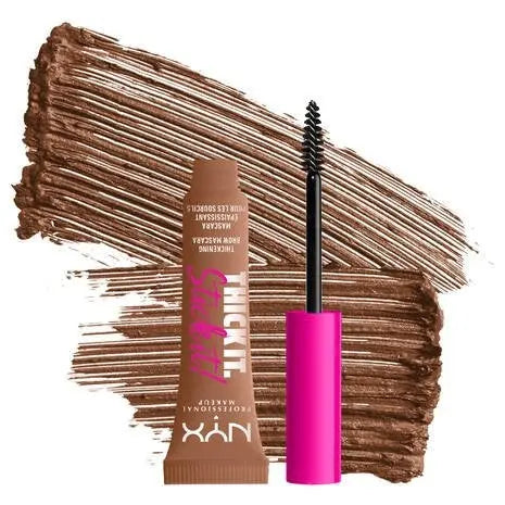 NYX Professional Makeup Thick It. Stick It! Brow Gel 03 Auburn, getinte wenkbrauwgel, foto 3 van 4