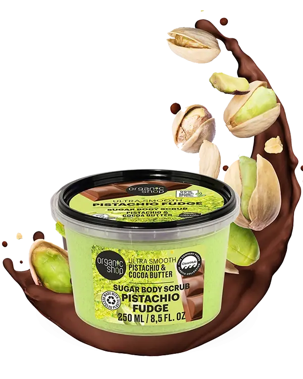Organic Shop Pistachio Fudge Body Scrub Ultra Smooth