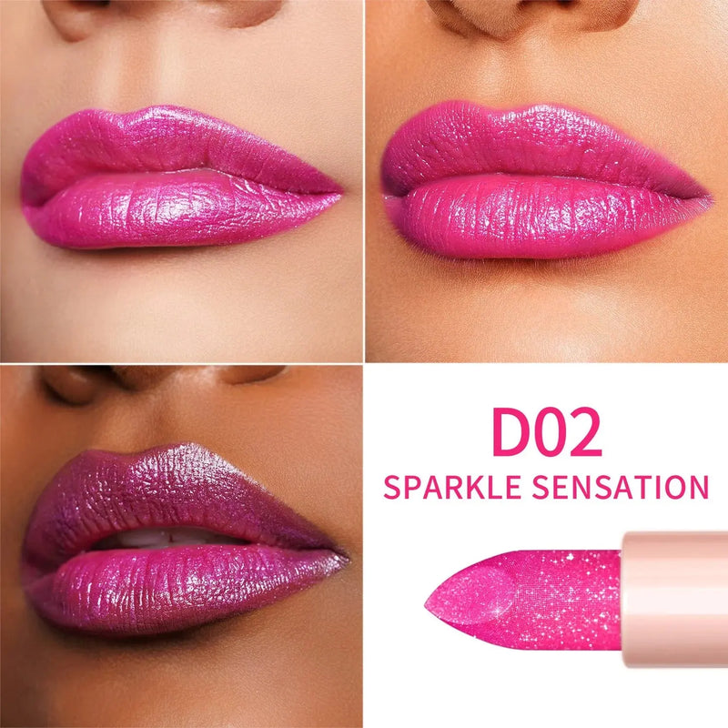 Oulac Infinity Moisture Shine Lipstick D02 Sparkle Sensation