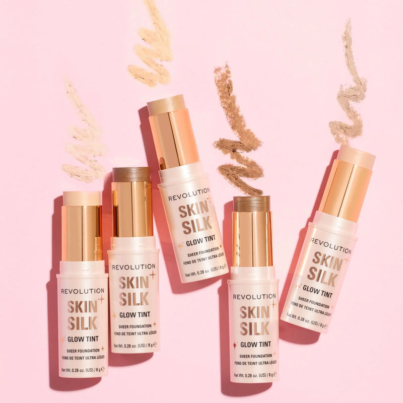 Revolution Skin Silk Glow Tint Sheer Foundation Stick Deep Neutral