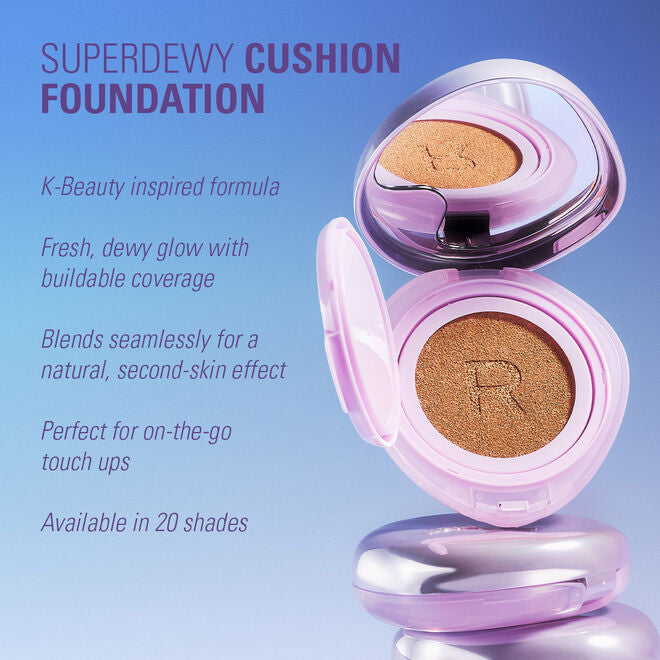 Revolution Superdewy Cushion Foundation Fair Cool, lichte foundation met dewy finish, foto 4 van 10