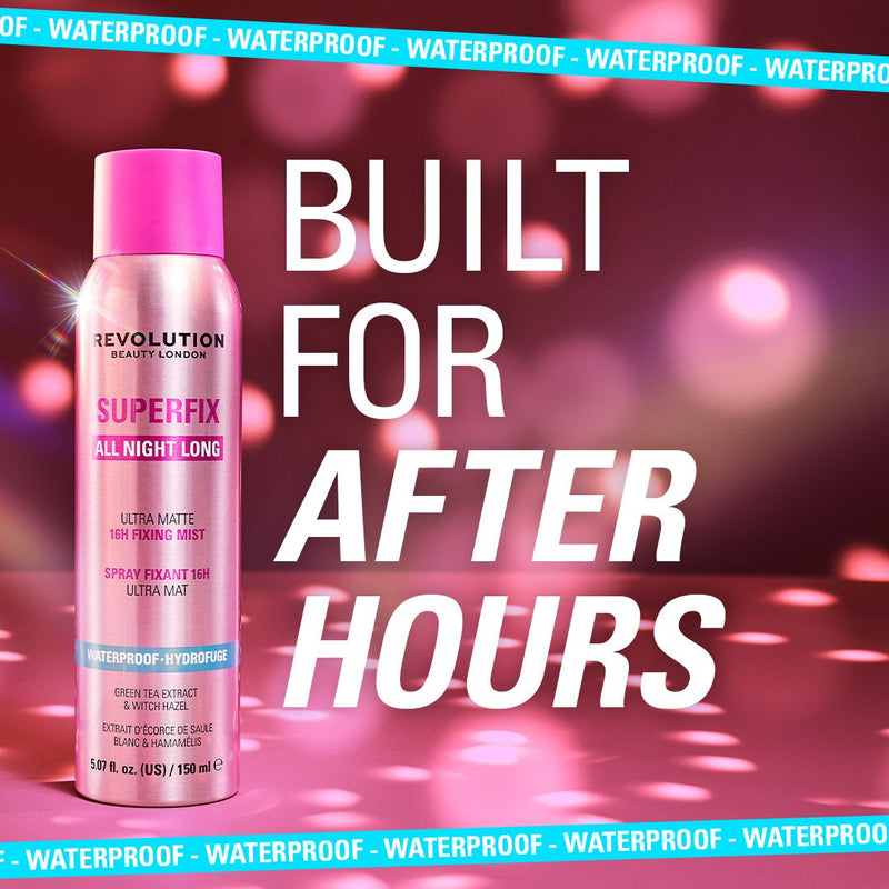 Revolution Superfix All Night Long Waterproof Fixing Mist 75 ml.