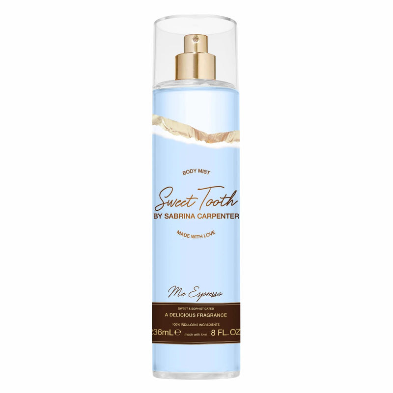Sabrina Carpenter Sweet Tooth Me Espresso Body Mist, gourmand koffiegeur met bloemige noten