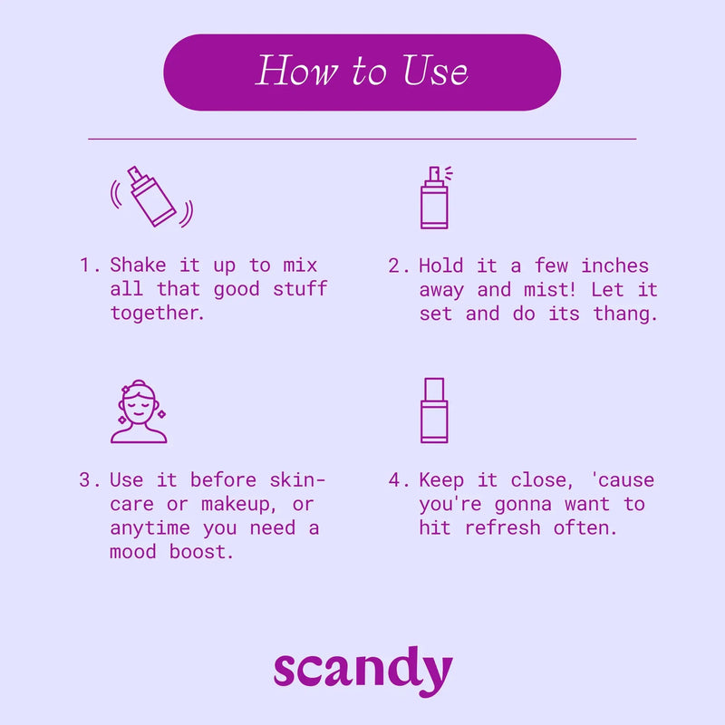 Scandy Dew Me a Favor Prep & Refresh Face Mist