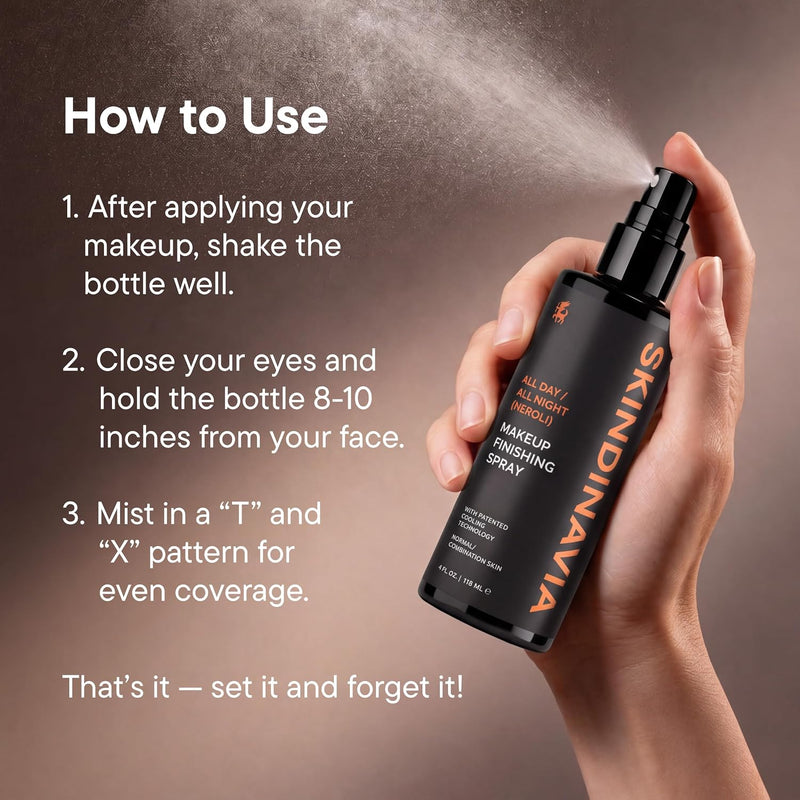 Skindinavia All Day/all Night Makeup Finishing Spray Neroli 118 ml.