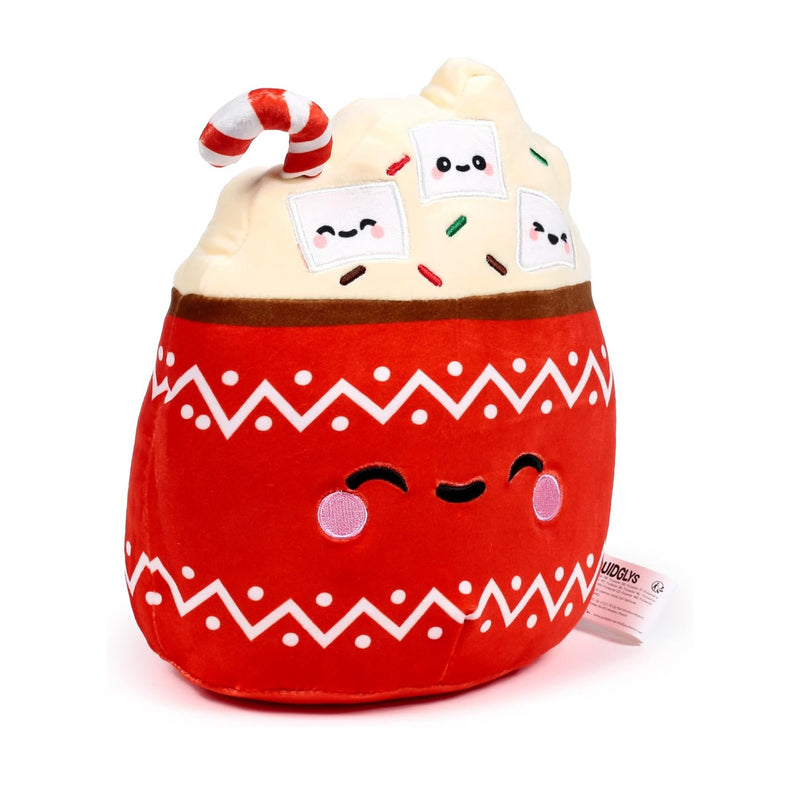 Squidglys Aspen the Hot Chocolate Foodiemals Plush, zachte knuffel in de vorm van een warme chocolademelk