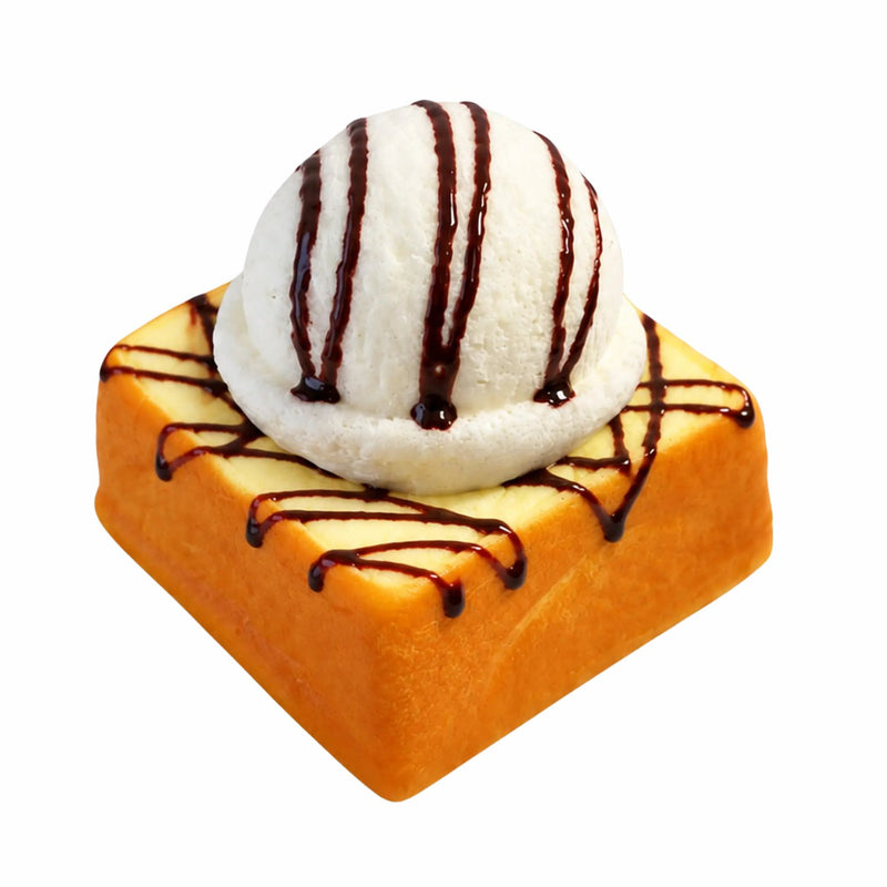 Squishy Ice Cream On Toast Squishy White, toastje met ijs squishy