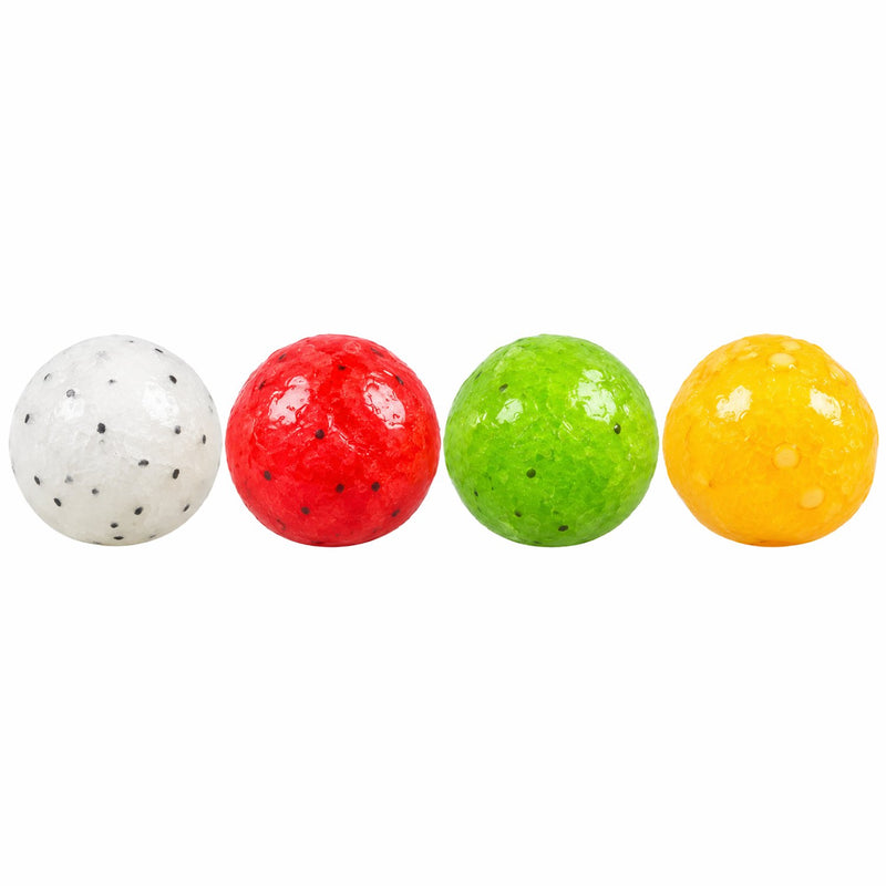 Squishy Mystery Fruit Slush Ice Ball, een mystery squishy met een fruit-geïnspireerde look en crunchy textuur.