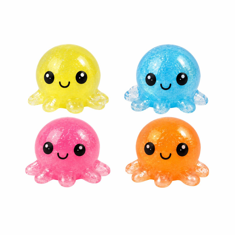 Squishy Mystery Octopus Squishy, een knijpbare octopus voor stressvermindering en plezier