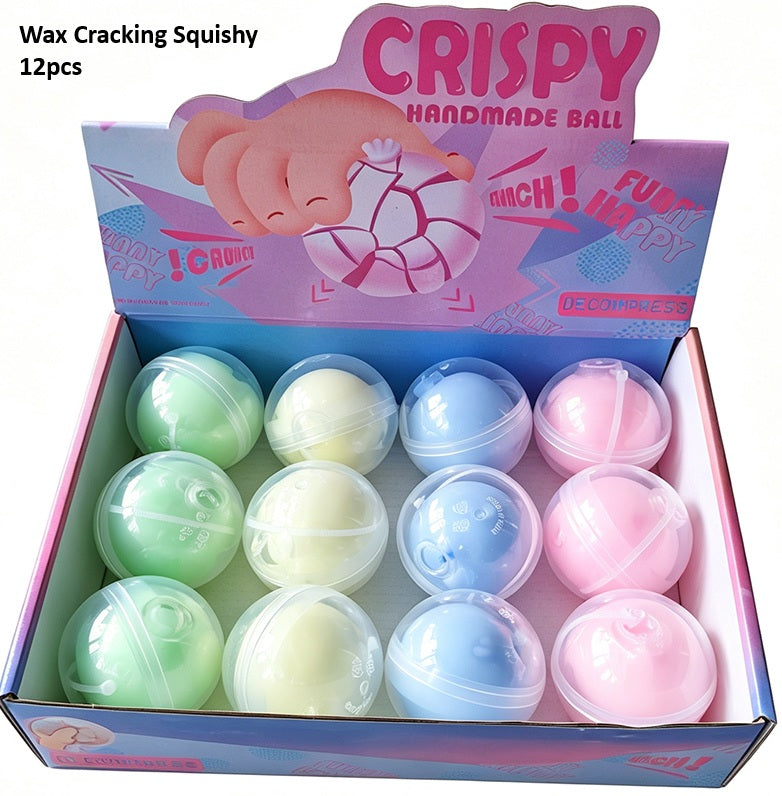 Squishy Mystery Pastel Wax Cracking Ball Squishy 2