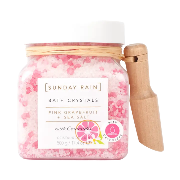 Sunday Rain Pink Grapefruit & Sea Salt Bath Crystals