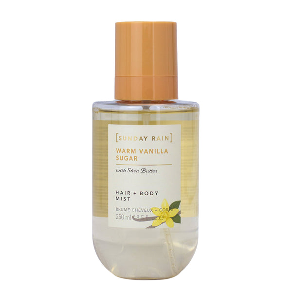 Sunday Rain Warm Vanilla Sugar Hair + Body Mist