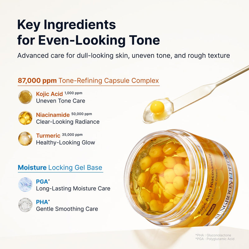 Sungboon Editor X Toy Story Kojic Acid Niacinamide Brightening Capsule Cream 4