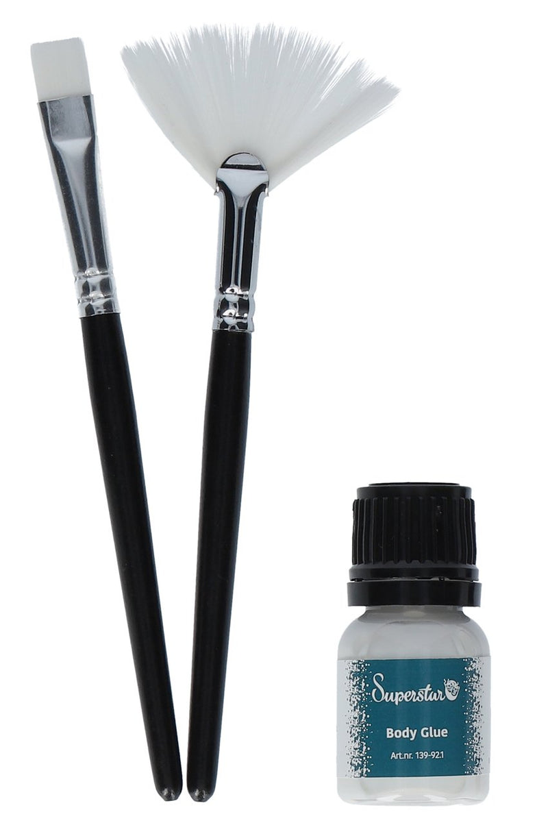 Superstar Brush & Glue Set For Glitter Tattoos