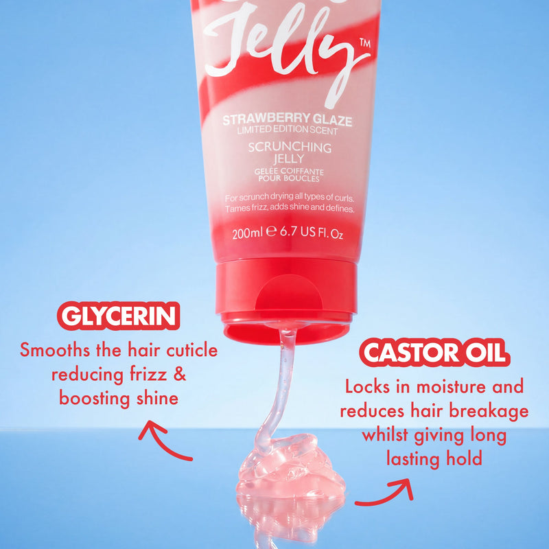 Umberto Giannini Curl Jelly Scrunching Jelly Limited Edition Strawberry Glaze, haar gel met aardbeiengeur, foto 8 van 9