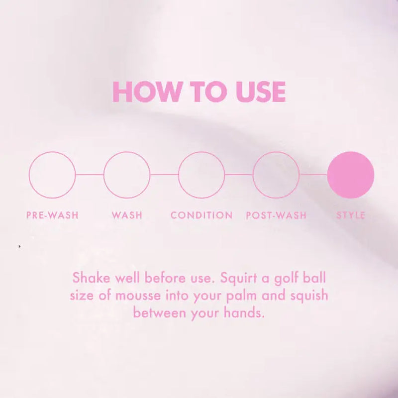 Umberto Giannini Wavy Whip Style Control Mousse