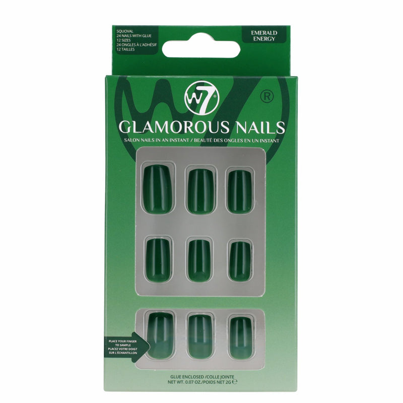 W7 Cosmetics Glamorous Nails Emerald Energy