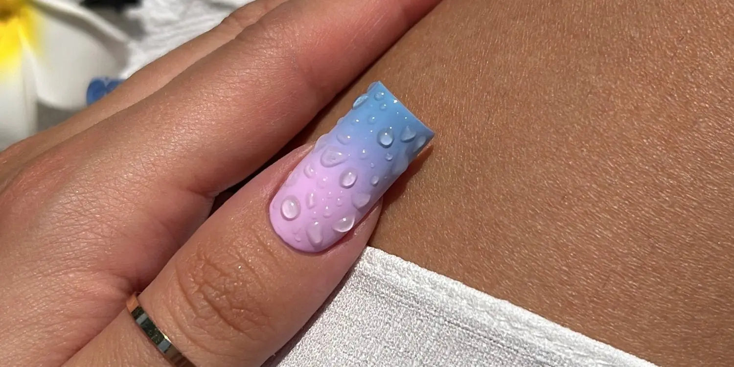 Water drops nails trend  MAKEAR Scratch Base | Boozyshop