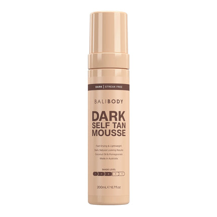 Bali Body Dark Self Tanning Mousse, bestverkochte vegan zelfbruiner