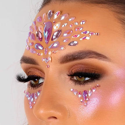 Carnaval glitters van Boozyshop voor gezicht en lichaam