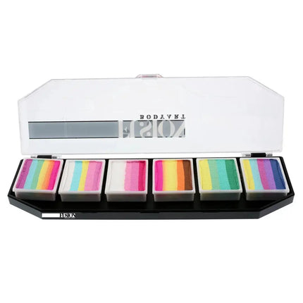 Schminkpalet met pastelkleuren voor SFX make-up en face painting