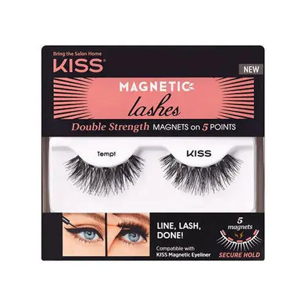 Kiss Magnetic Lashes Tempt, magnetische wimpers bij Boozyshop