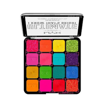 NYX Ultimate Shadow Palette met 16 kleuren oogschaduw, uit de NYX oogschaduw collectie